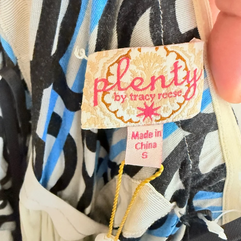 Plenty by Tracy Reece Women's Blue/Black/White Strapless Dress Size Small NWT - Picture 7 of 8